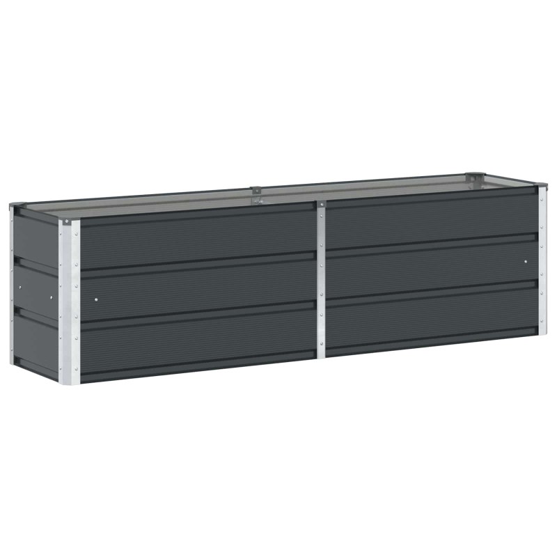 vidaXL Γλάστρα Ανθρακί 160 x 40 x 45 cm Ατσάλι