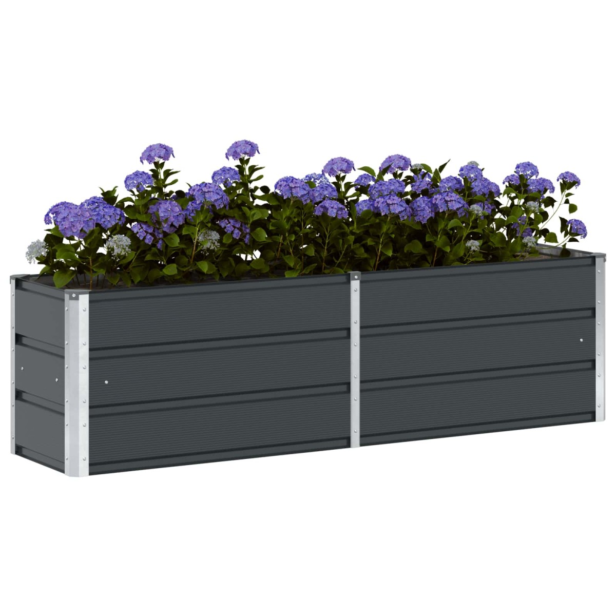 vidaXL Γλάστρα Ανθρακί 160 x 40 x 45 cm Ατσάλι