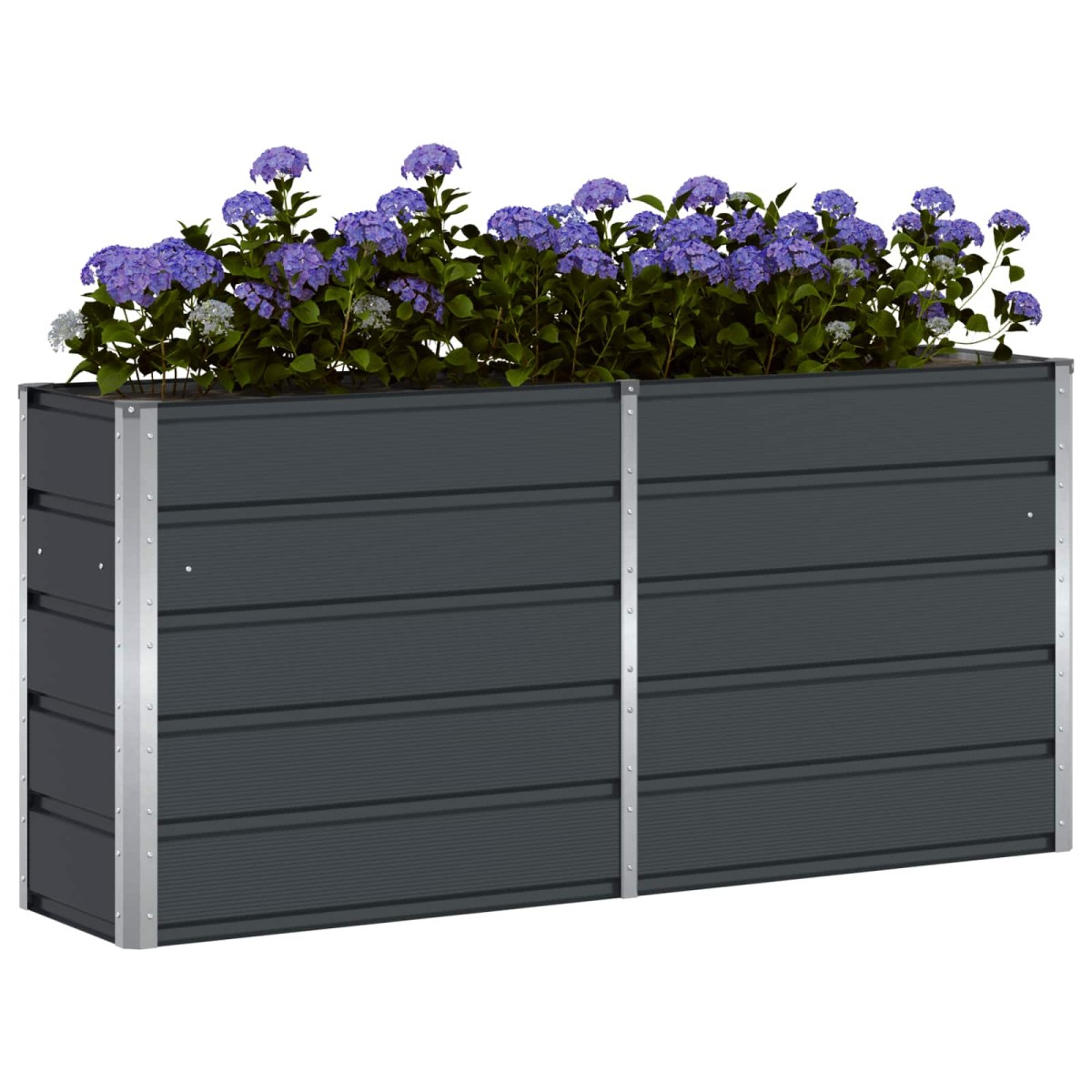 vidaXL Γλάστρα Ανθρακί 160 x 40 x 75 εκ. Ατσάλι