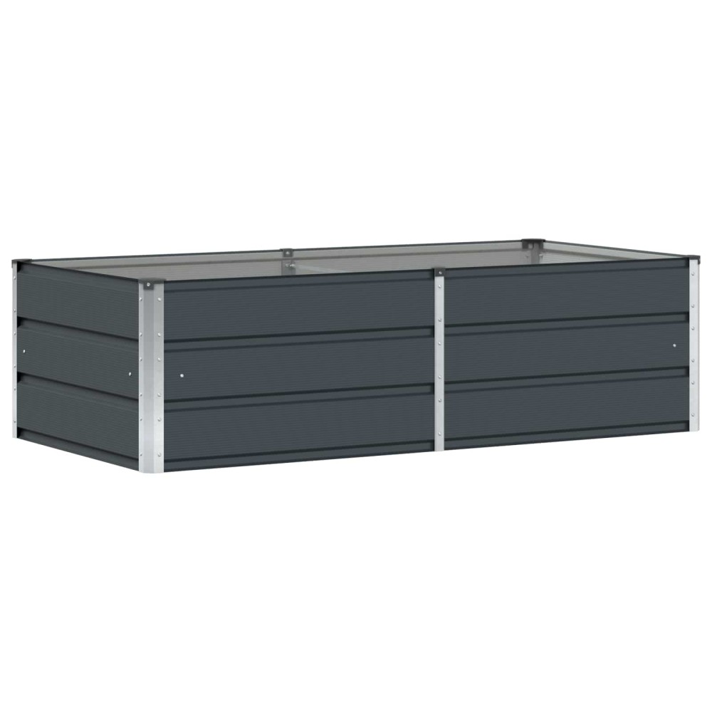 vidaXL Γλάστρα Ανθρακί 160 x 80 x 45 cm Ατσάλι