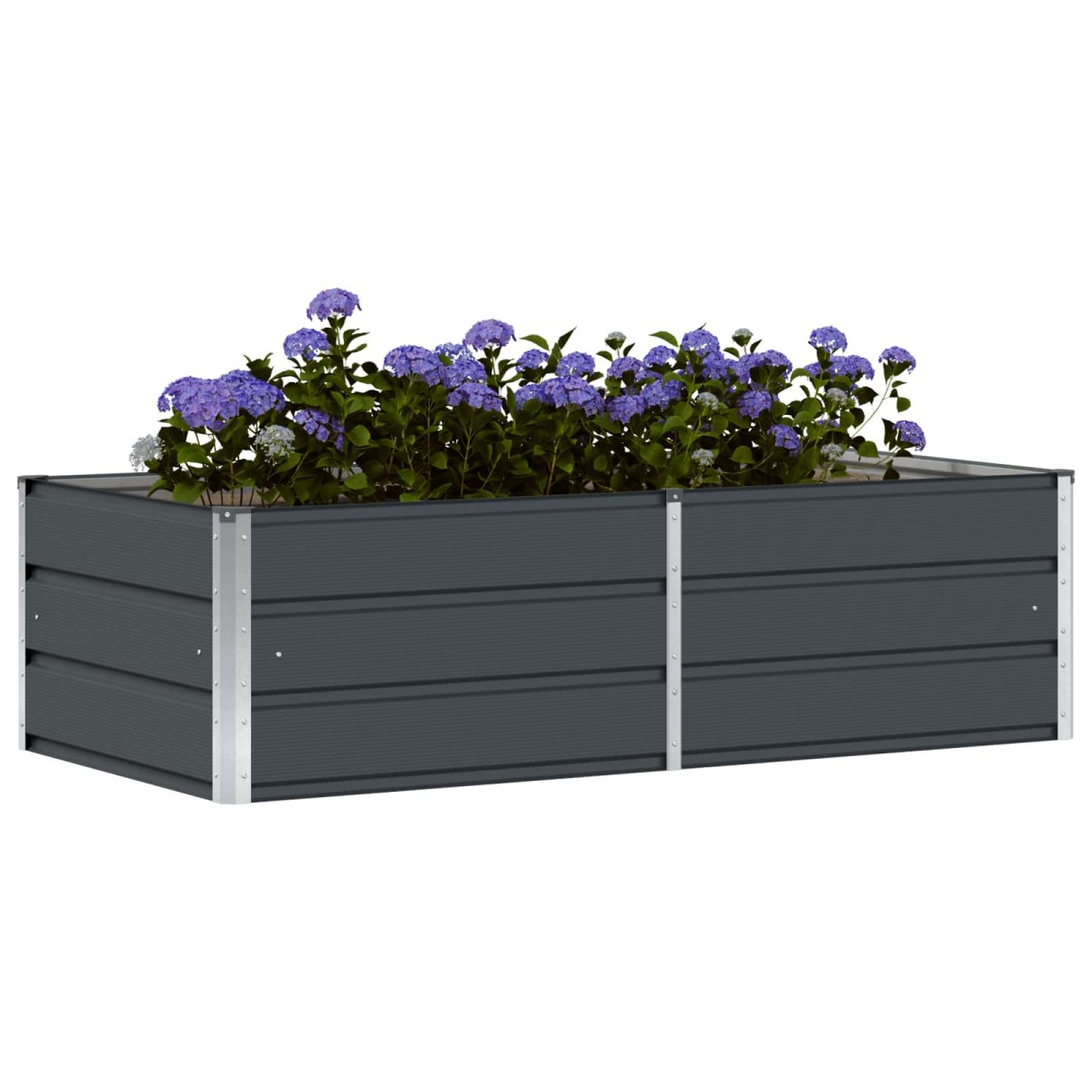 vidaXL Γλάστρα Ανθρακί 160 x 80 x 45 cm Ατσάλι