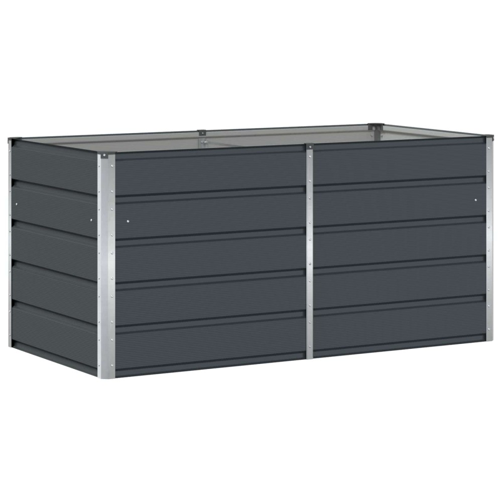 vidaXL Γλάστρα Ανθρακί 160 x 80 x 75 cm Ατσάλι