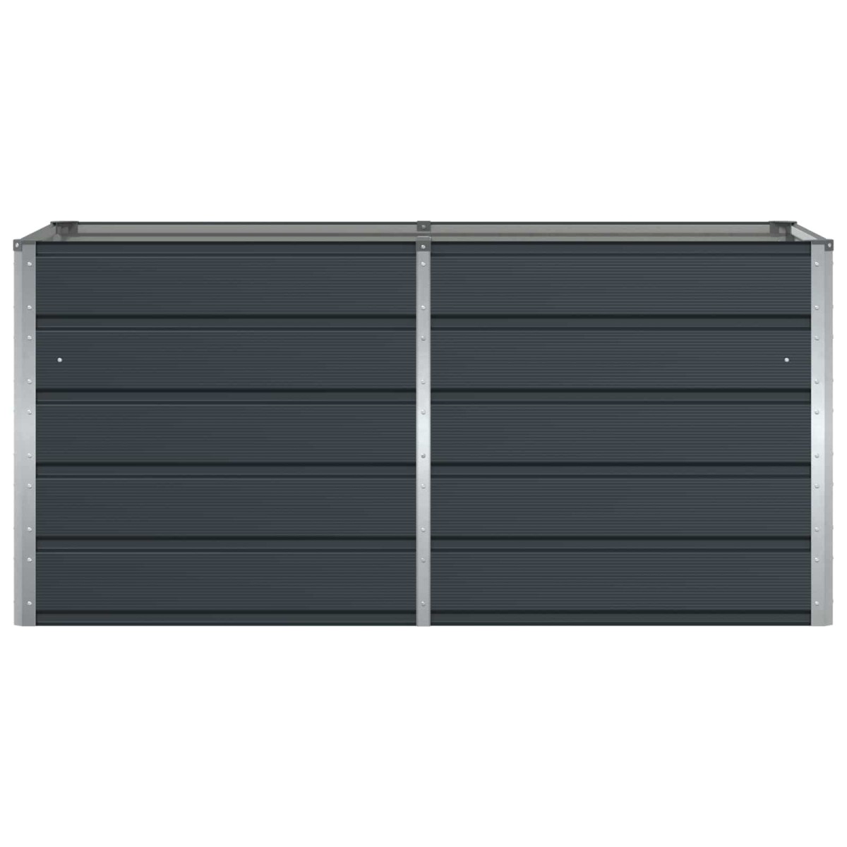 vidaXL Γλάστρα Ανθρακί 160 x 80 x 75 cm Ατσάλι