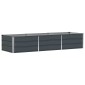 vidaXL Γλάστρα Ανθρακί 240 x 80 x 45 cm Ατσάλι