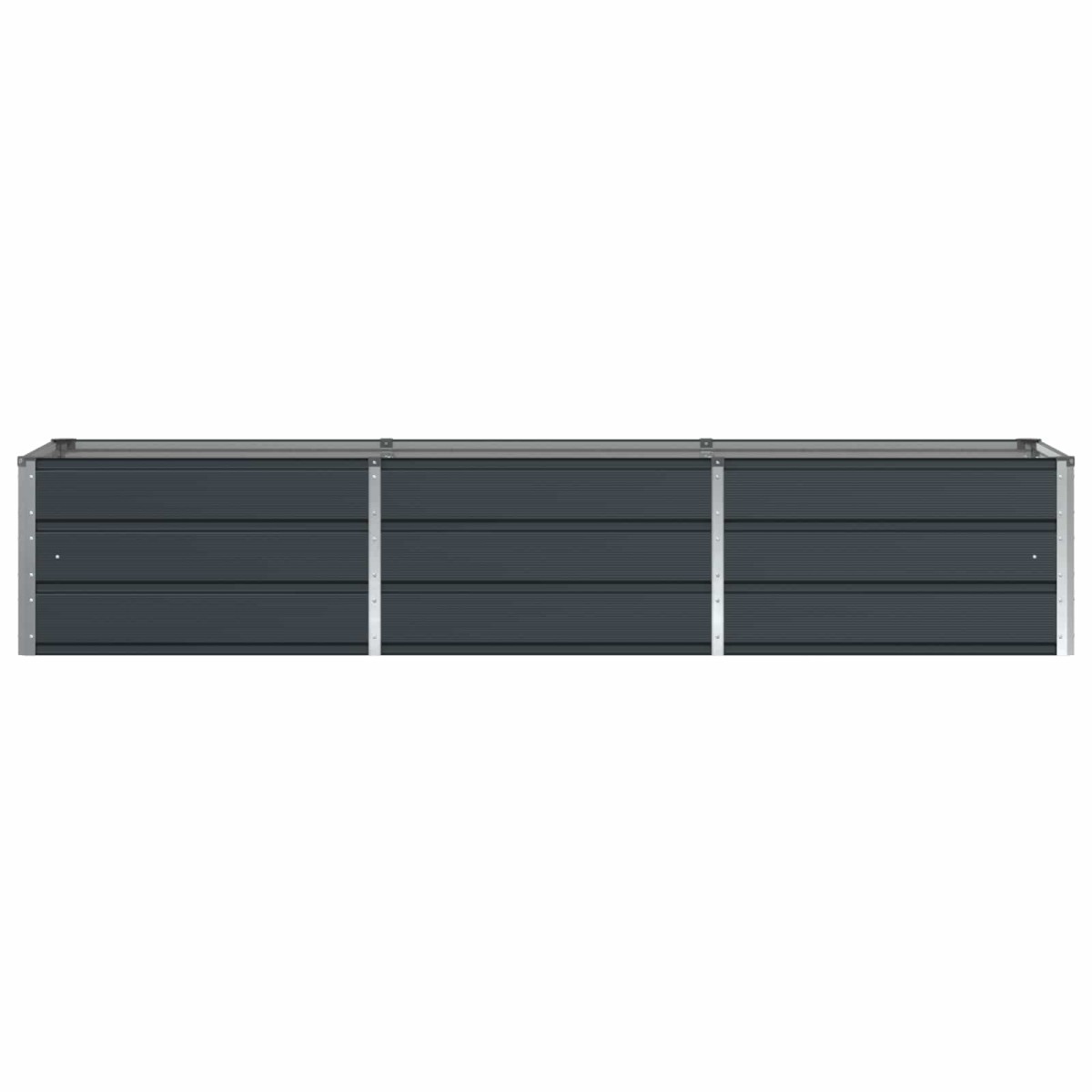 vidaXL Γλάστρα Ανθρακί 240 x 80 x 45 cm Ατσάλι