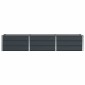 vidaXL Γλάστρα Ανθρακί 240 x 80 x 45 cm Ατσάλι
