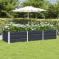 vidaXL Γλάστρα Ανθρακί 240 x 80 x 45 cm Ατσάλι