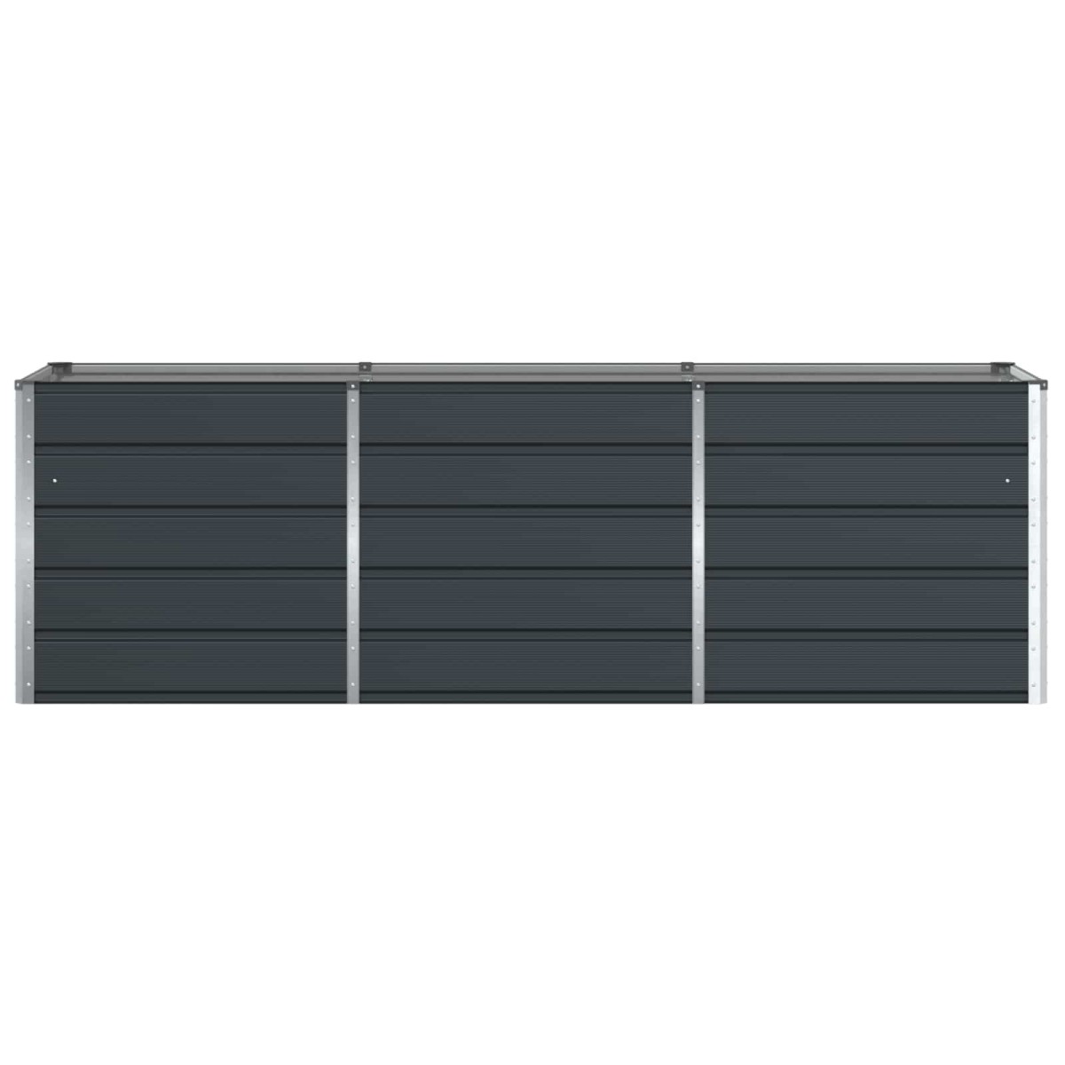vidaXL Γλάστρα Ανθρακί 240 x 80 x 75 εκ. Ατσάλι