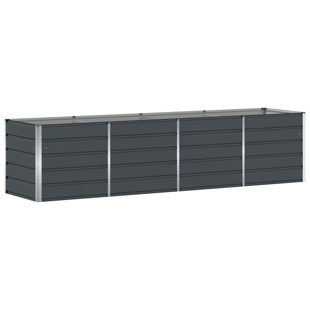 vidaXL Γλάστρα Ανθρακί 320 x 80 x 75 εκ. Ατσάλι