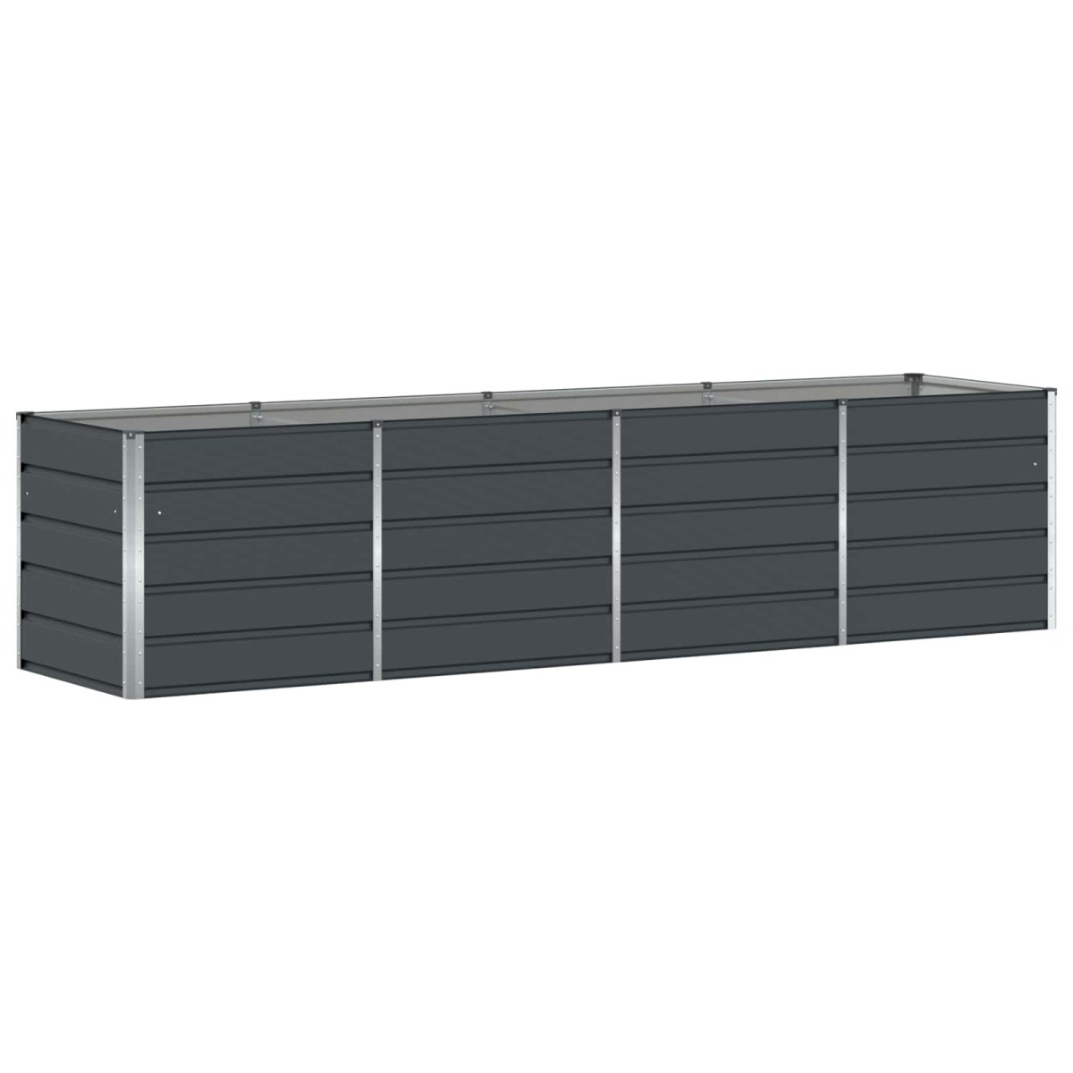 vidaXL Γλάστρα Ανθρακί 320 x 80 x 75 εκ. Ατσάλι