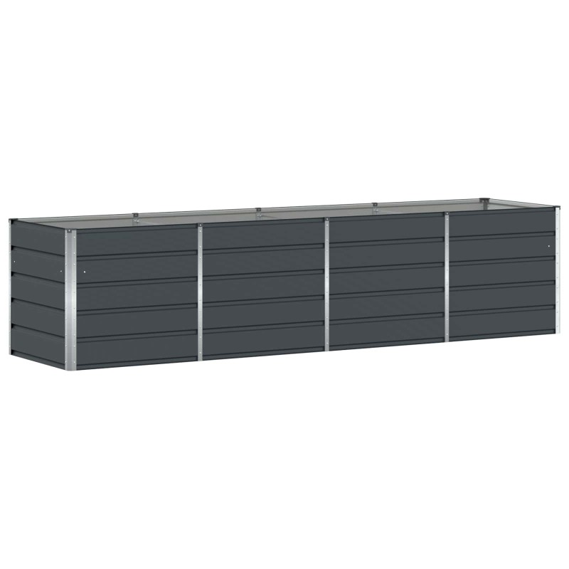 vidaXL Γλάστρα Ανθρακί 320 x 80 x 75 εκ. Ατσάλι