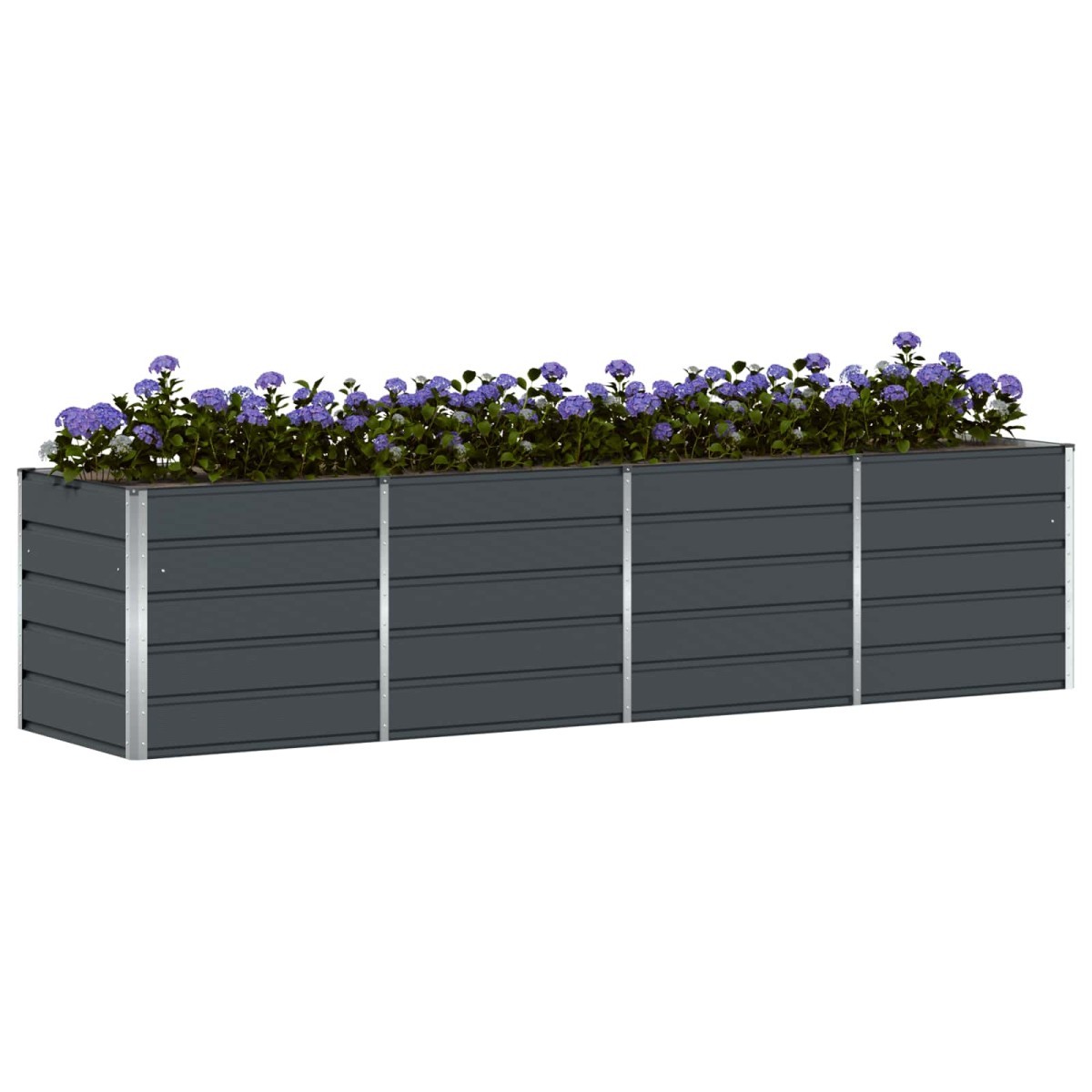 vidaXL Γλάστρα Ανθρακί 320 x 80 x 75 εκ. Ατσάλι