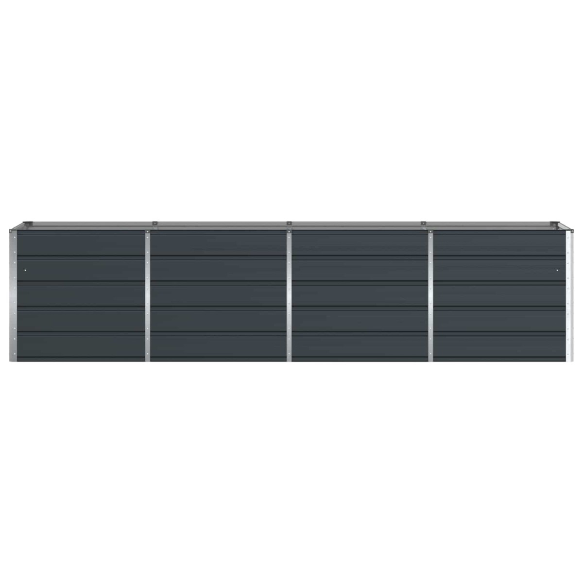 vidaXL Γλάστρα Ανθρακί 320 x 80 x 75 εκ. Ατσάλι