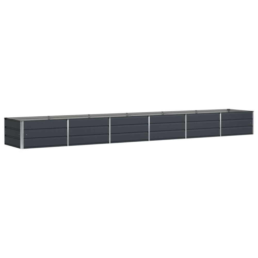 vidaXL Γλάστρα Ανθρακί 480 x 80 x 45 cm Ατσάλι