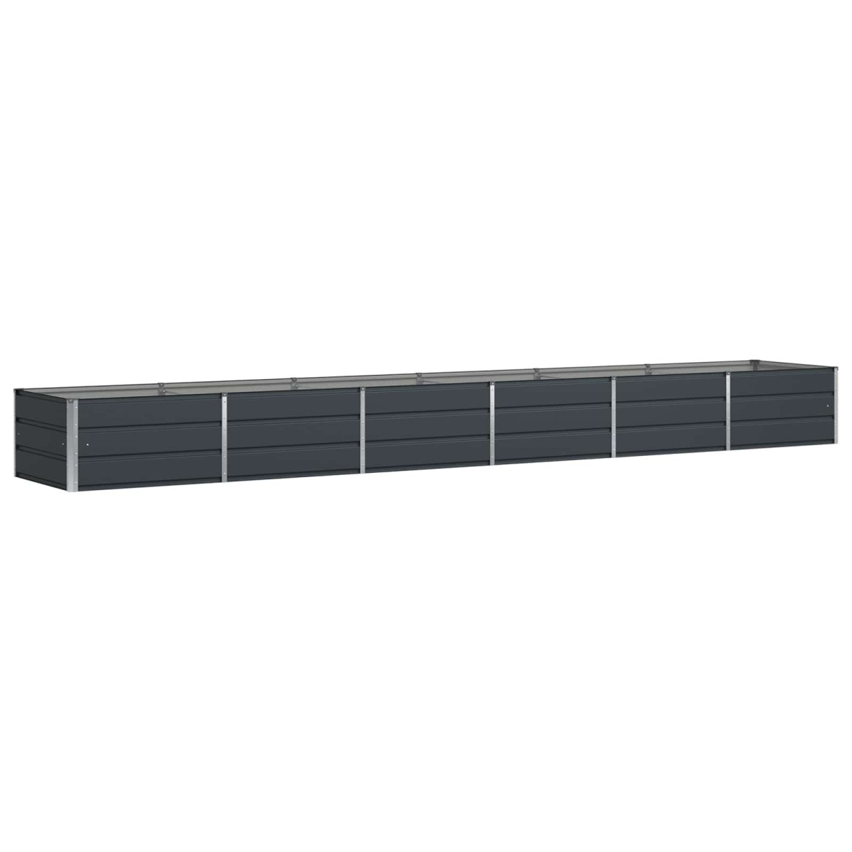 vidaXL Γλάστρα Ανθρακί 480 x 80 x 45 cm Ατσάλι