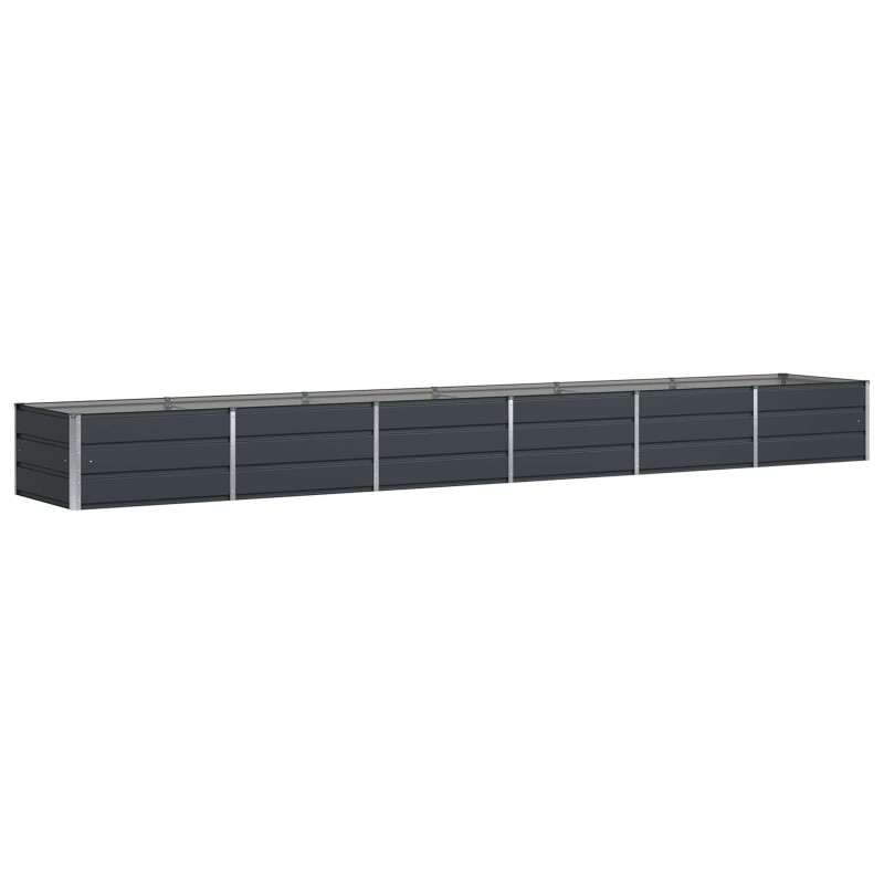 vidaXL Γλάστρα Ανθρακί 480 x 80 x 45 cm Ατσάλι
