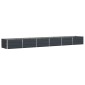 vidaXL Γλάστρα Ανθρακί 480 x 80 x 45 cm Ατσάλι