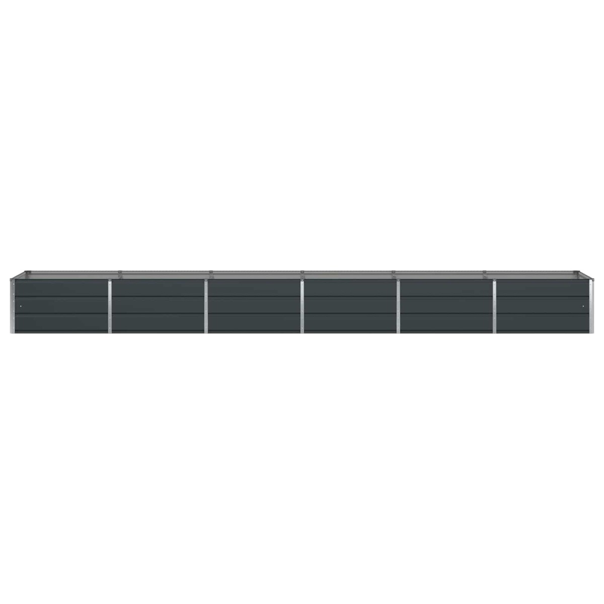 vidaXL Γλάστρα Ανθρακί 480 x 80 x 45 cm Ατσάλι