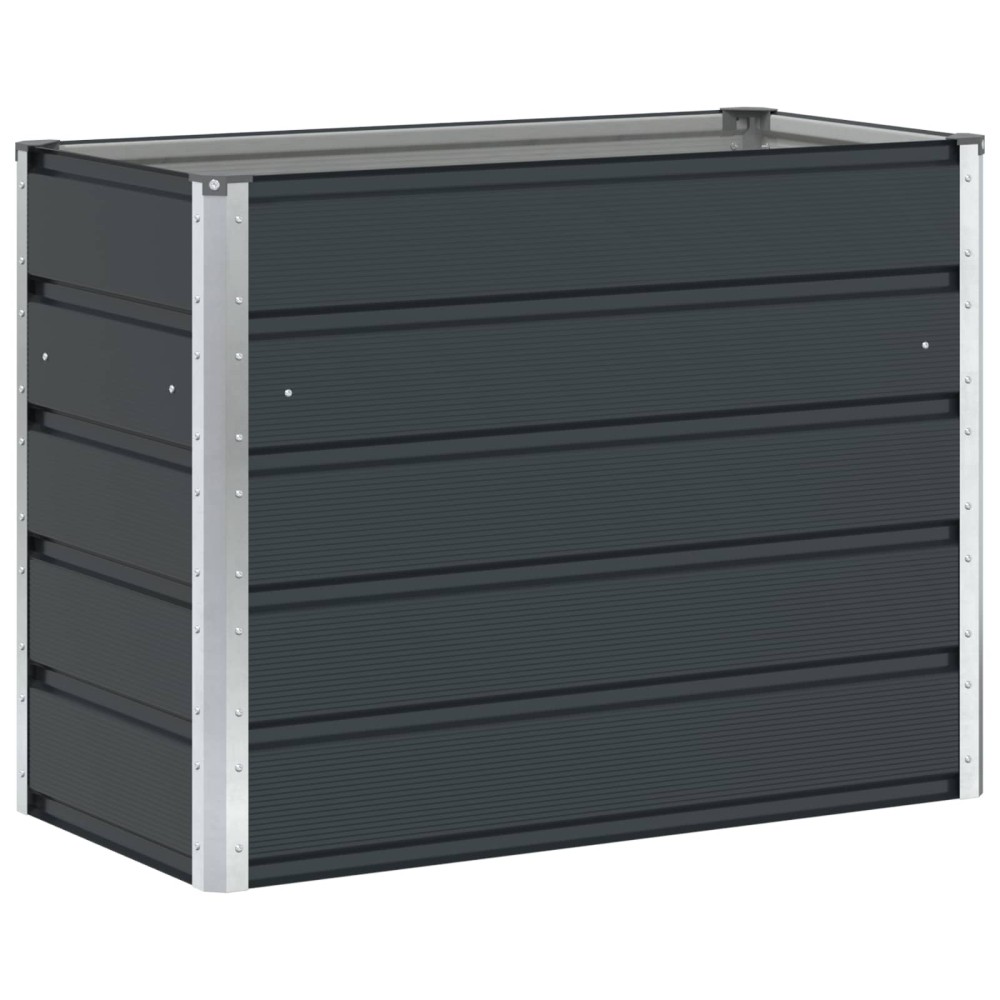 vidaXL Γλάστρα Ανθρακί 100 x 50 x 75 cm Επικαλυμμένος Χάλυβας