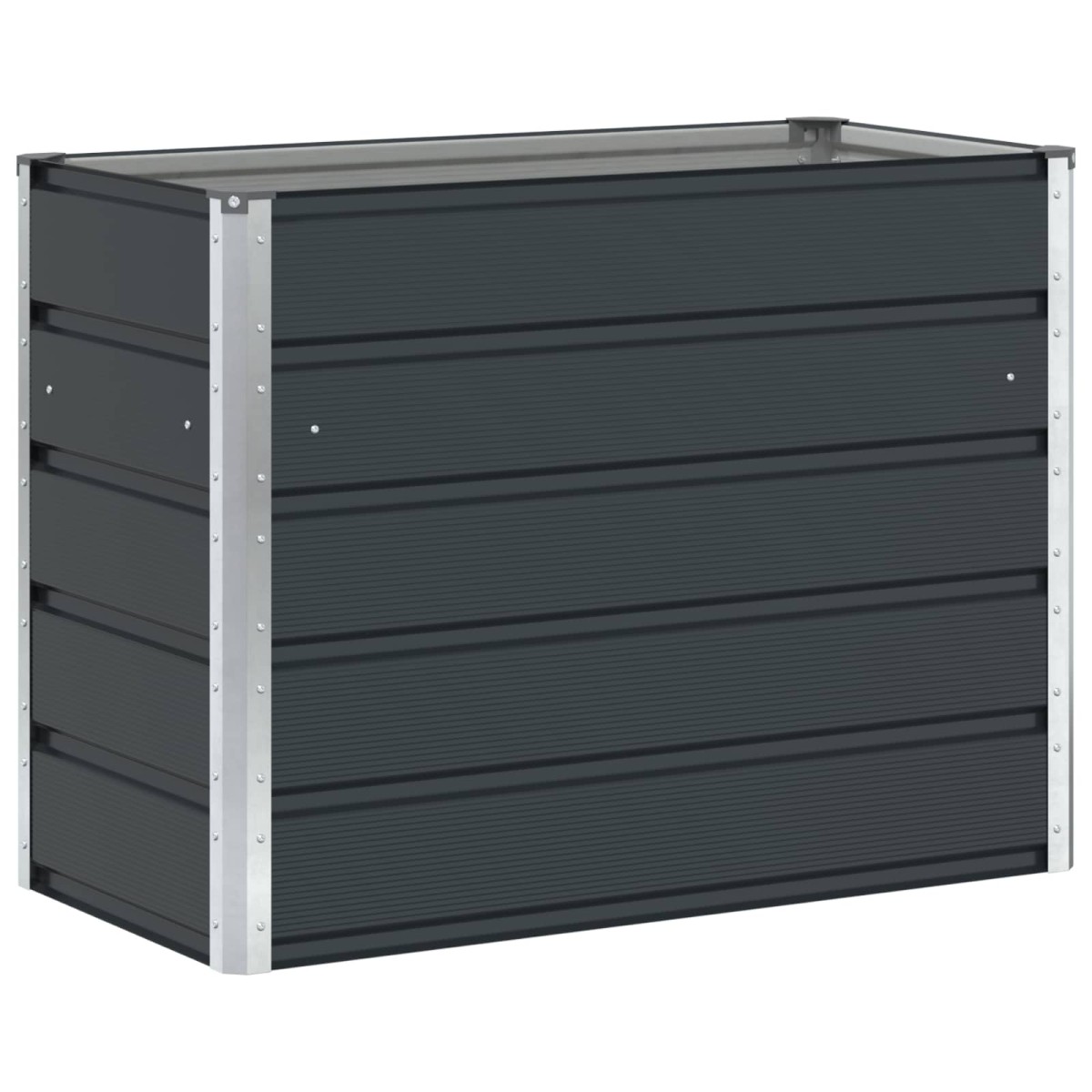 vidaXL Γλάστρα Ανθρακί 100 x 50 x 75 cm Επικαλυμμένος Χάλυβας