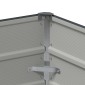 vidaXL Γλάστρα Ανθρακί 100 x 50 x 75 cm Επικαλυμμένος Χάλυβας