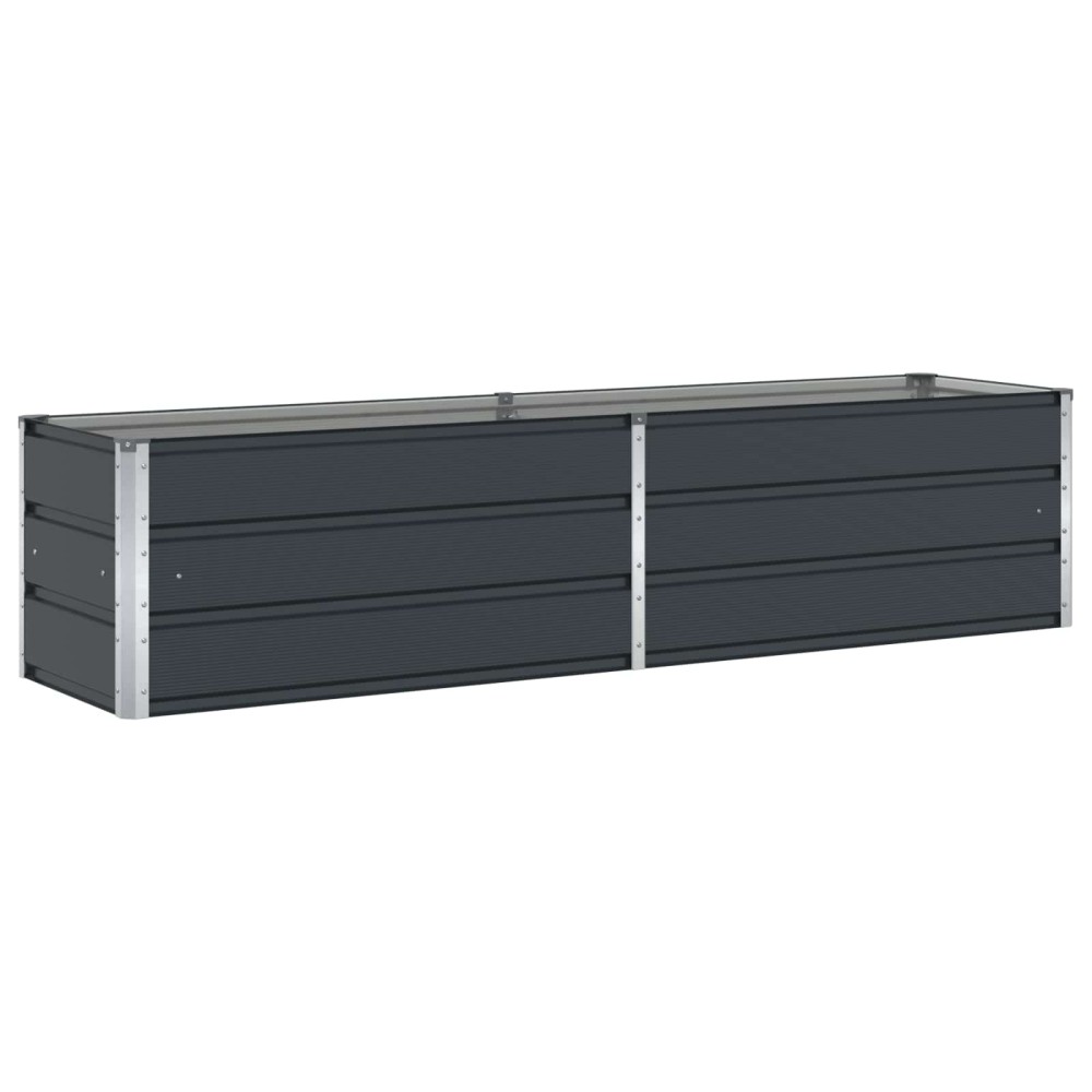 vidaXL Γλάστρα Ανθρακί 195 x 50 x 45 εκ Επικαλυμμένος Χάλυβας