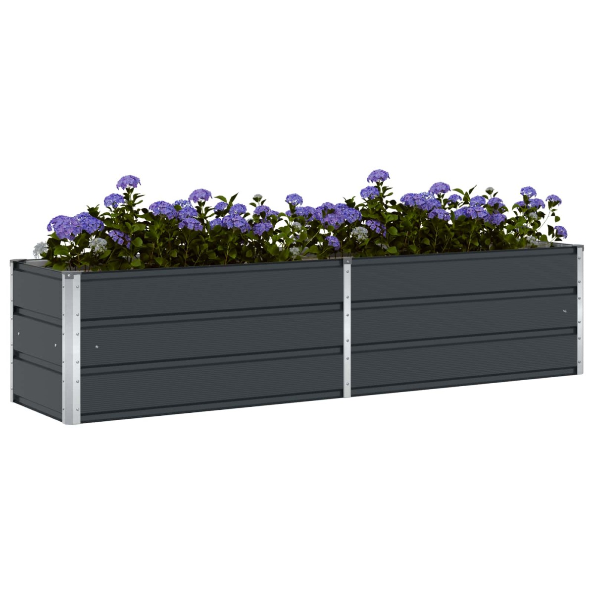 vidaXL Γλάστρα Ανθρακί 195 x 50 x 45 εκ Επικαλυμμένος Χάλυβας
