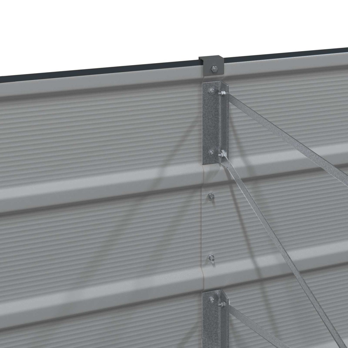 vidaXL Γλάστρα Ανθρακί 290 x 50 x 45 εκ Επικαλυμμένος Χάλυβας