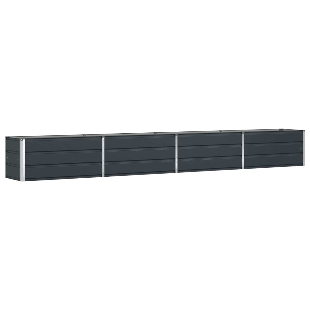 vidaXL Γλάστρα Ανθρακί 385 x 50 x 45 εκ Επικαλυμμένος Χάλυβας