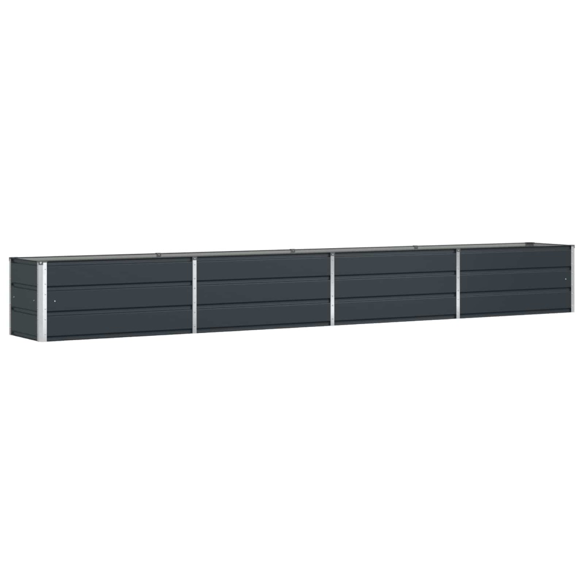 vidaXL Γλάστρα Ανθρακί 385 x 50 x 45 εκ Επικαλυμμένος Χάλυβας