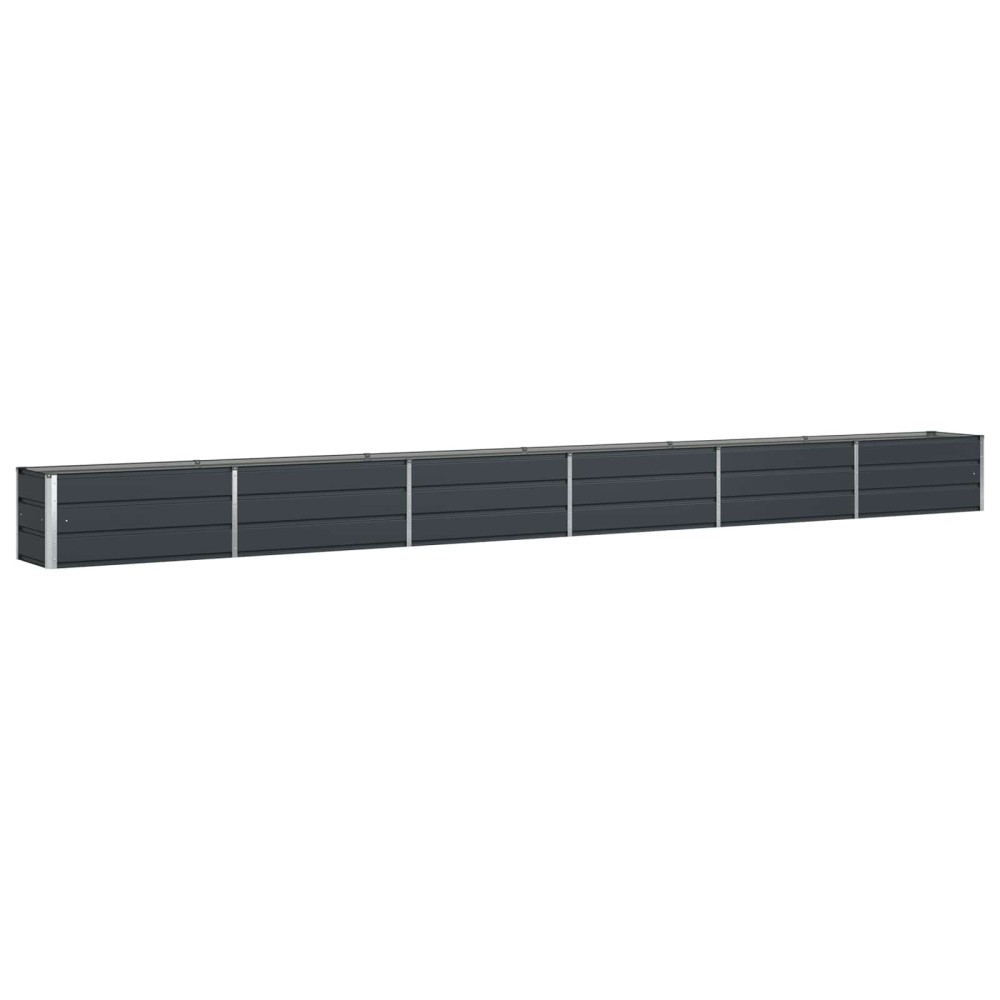 vidaXL Γλάστρα Ανθρακί 580 x 50 x 45 εκ Επικαλυμμένος Χάλυβας