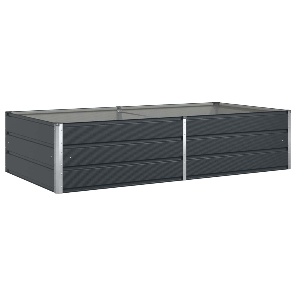 vidaXL Γλάστρα Ανθρακί 195 x 100 x 45 εκ Επικαλυμμένος Χάλυβας