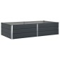 vidaXL Γλάστρα Ανθρακί 195 x 100 x 45 εκ Επικαλυμμένος Χάλυβας