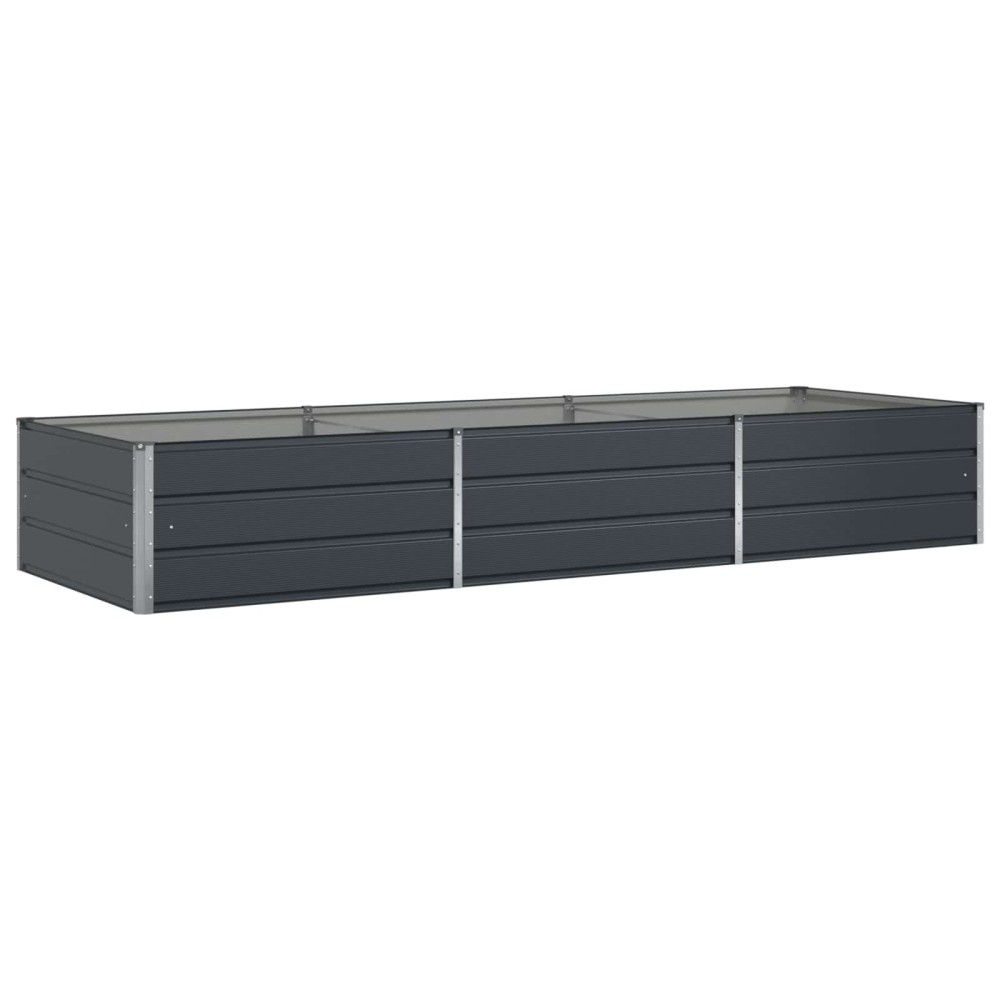 vidaXL Γλάστρα Ανθρακί 290 x 100 x 45 εκ Επικαλυμμένος Χάλυβας
