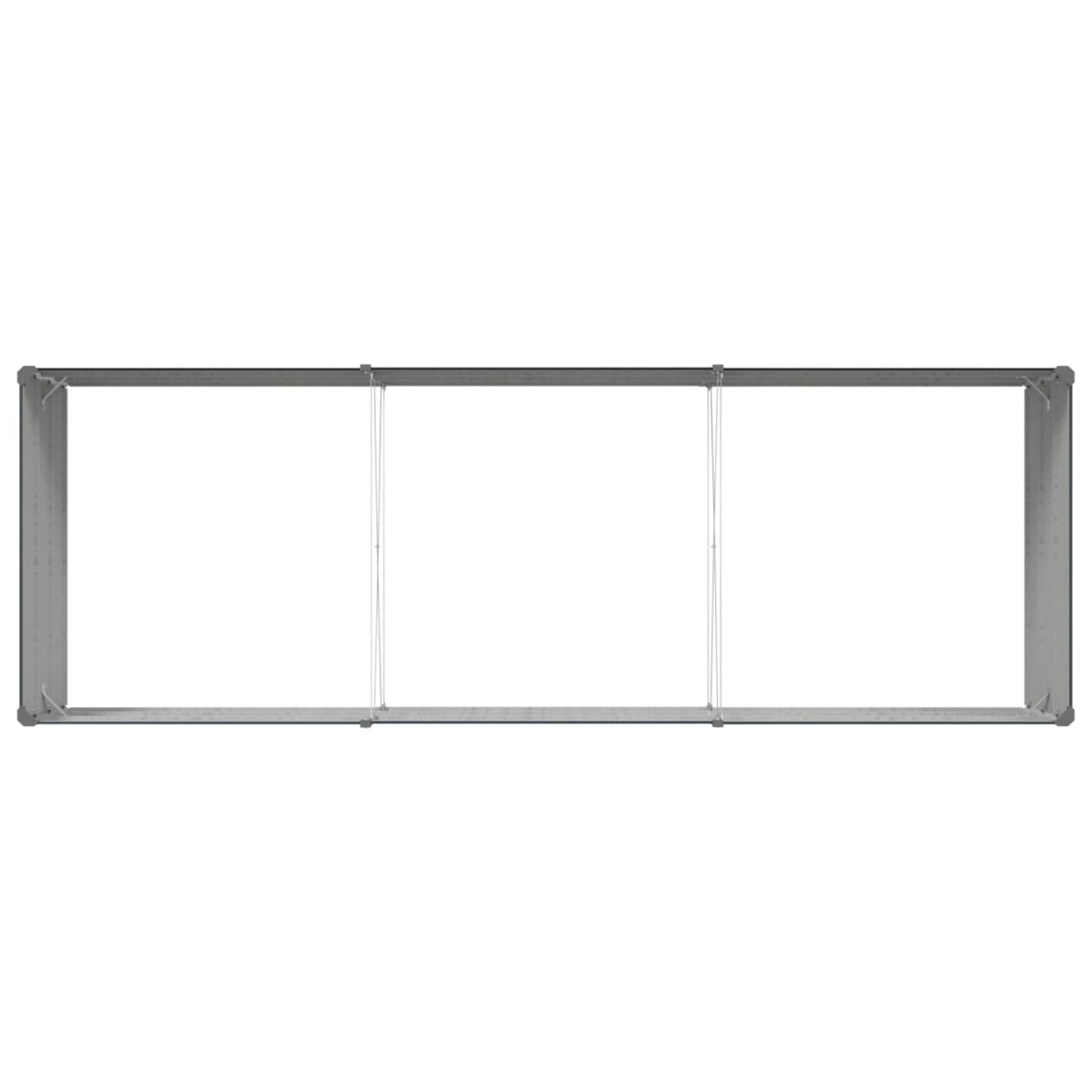 vidaXL Γλάστρα Ανθρακί 290 x 100 x 45 εκ Επικαλυμμένος Χάλυβας