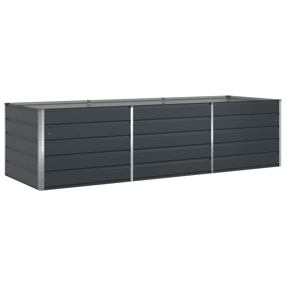 vidaXL Γλάστρα Ανθρακί 290 x 100 x 75 εκ Επικαλυμμένος Χάλυβας