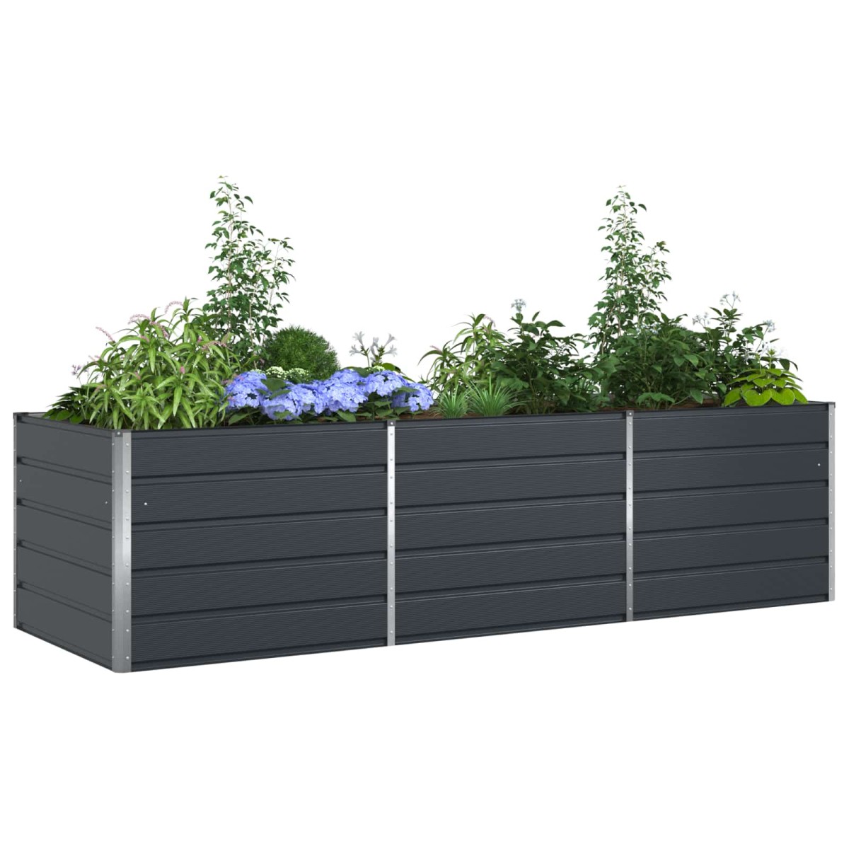 vidaXL Γλάστρα Ανθρακί 290 x 100 x 75 εκ Επικαλυμμένος Χάλυβας
