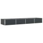 vidaXL Γλάστρα Ανθρακί 385 x 100 x 45 εκ Επικαλυμμένος Χάλυβας