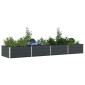 vidaXL Γλάστρα Ανθρακί 385 x 100 x 45 εκ Επικαλυμμένος Χάλυβας