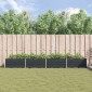 vidaXL Γλάστρα Ανθρακί 385 x 100 x 45 εκ Επικαλυμμένος Χάλυβας