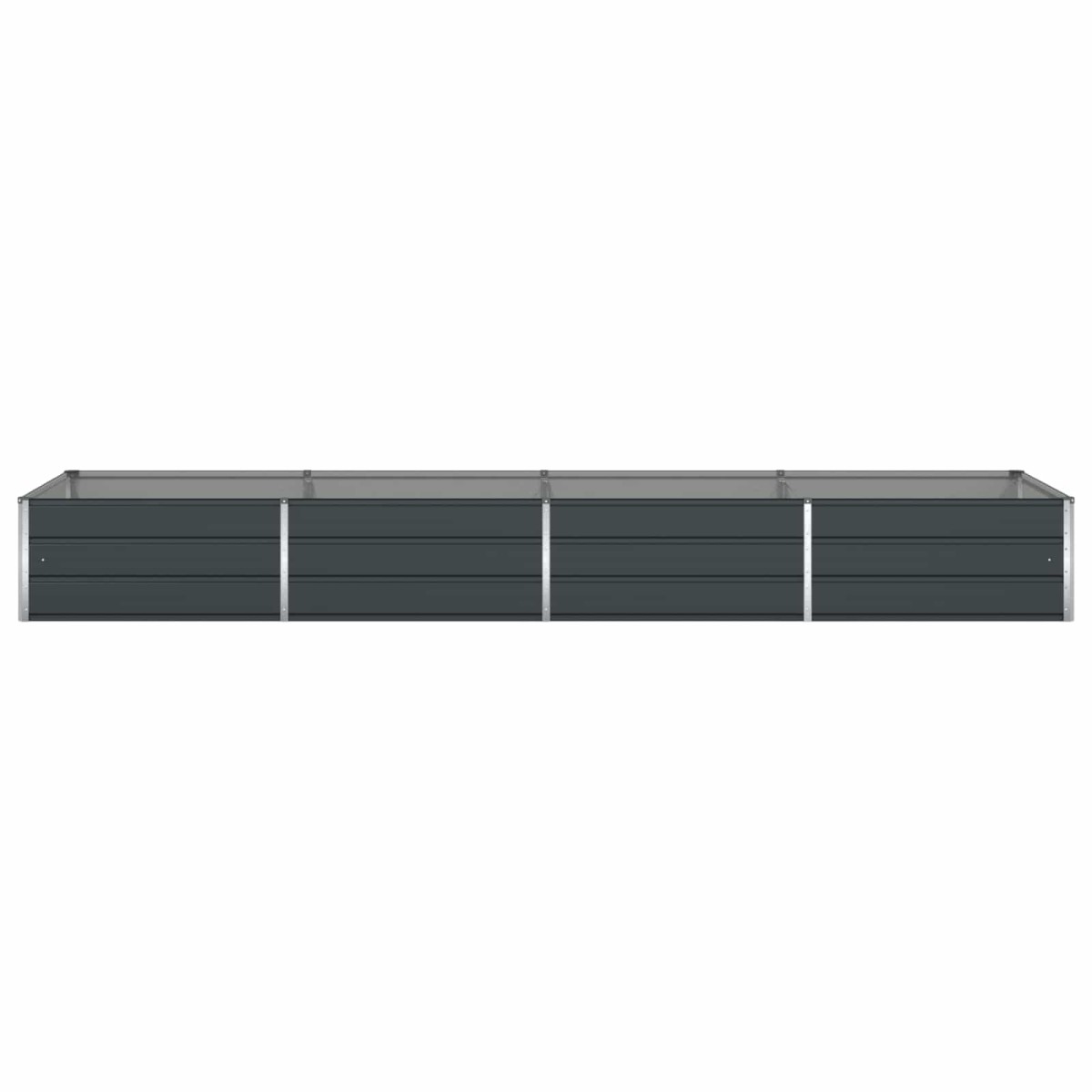 vidaXL Γλάστρα Ανθρακί 385 x 100 x 45 εκ Επικαλυμμένος Χάλυβας