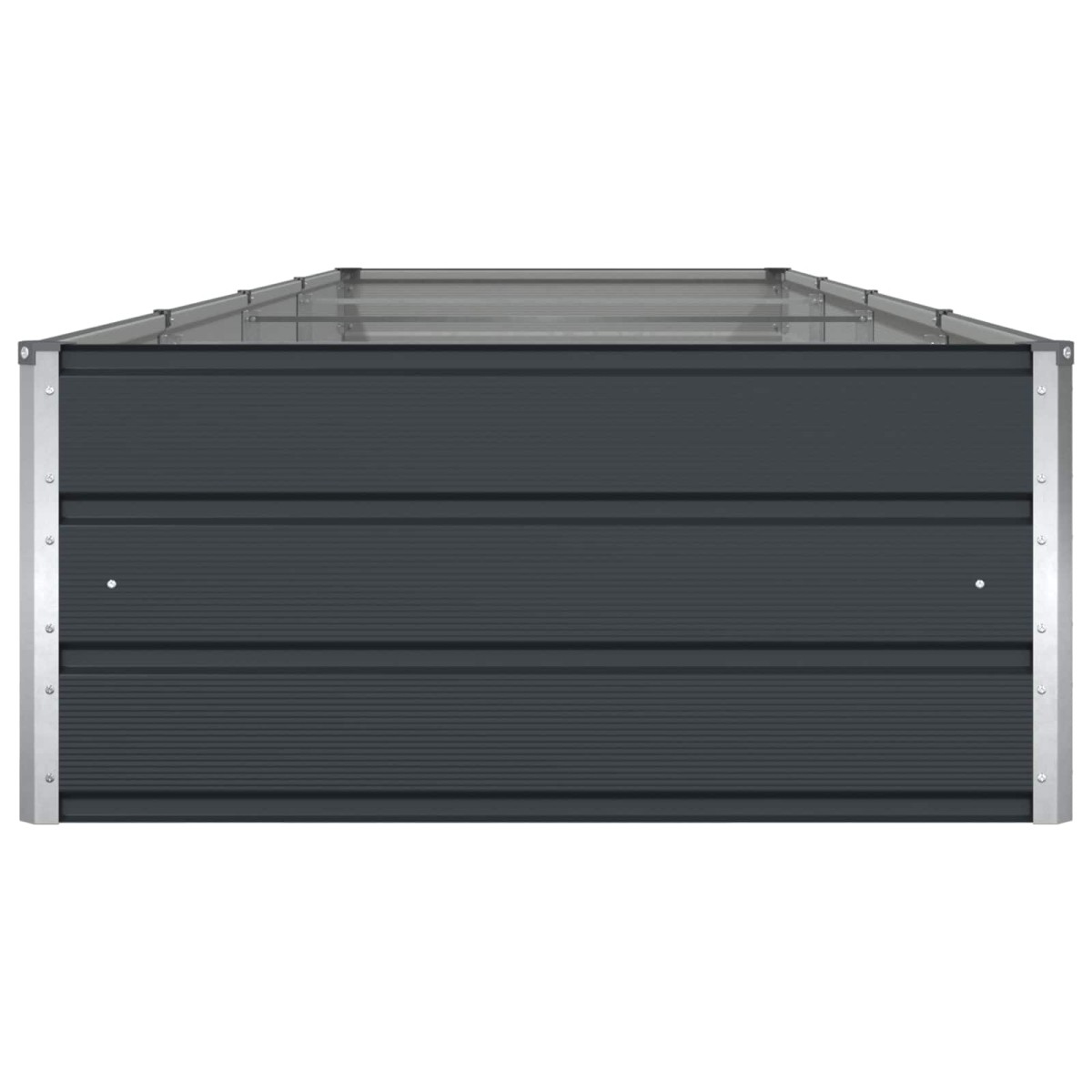 vidaXL Γλάστρα Ανθρακί 385 x 100 x 45 εκ Επικαλυμμένος Χάλυβας