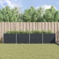 vidaXL Γλάστρα Ανθρακί 385 x 100 x 75 εκ Επικαλυμμένος Χάλυβας