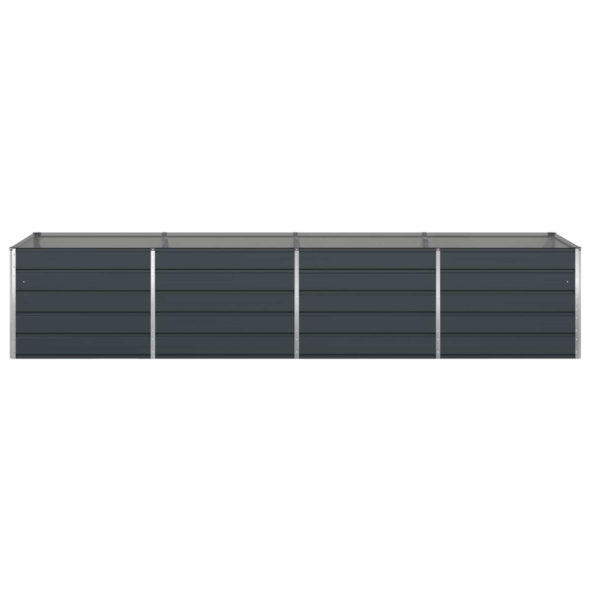 vidaXL Γλάστρα Ανθρακί 385 x 100 x 75 εκ Επικαλυμμένος Χάλυβας