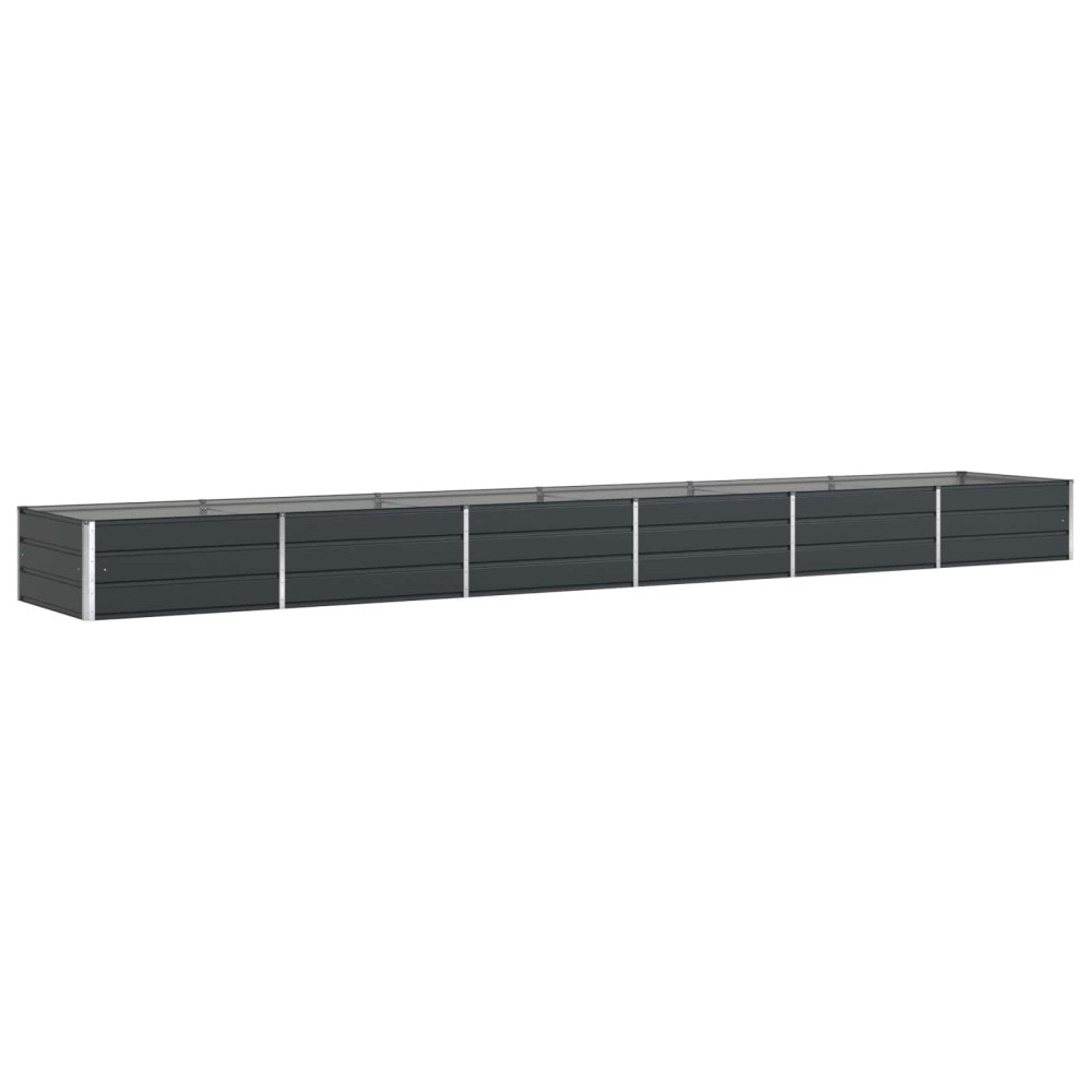 vidaXL Γλάστρα Ανθρακί 580 x 100 x 45 εκ Επικαλυμμένος Χάλυβας