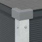 vidaXL Γλάστρα Ανθρακί 100 x 45 x 90 εκ. Επικαλυμμένος Χάλυβας