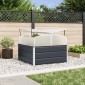 vidaXL Γλάστρα Ανθρακί 100 x 100 x 77 cm Επικαλυμμένος Χάλυβας