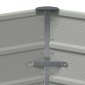 vidaXL Γλάστρα Παστέλ Πράσινο 129 x 129 x 45 cm Ατσάλι