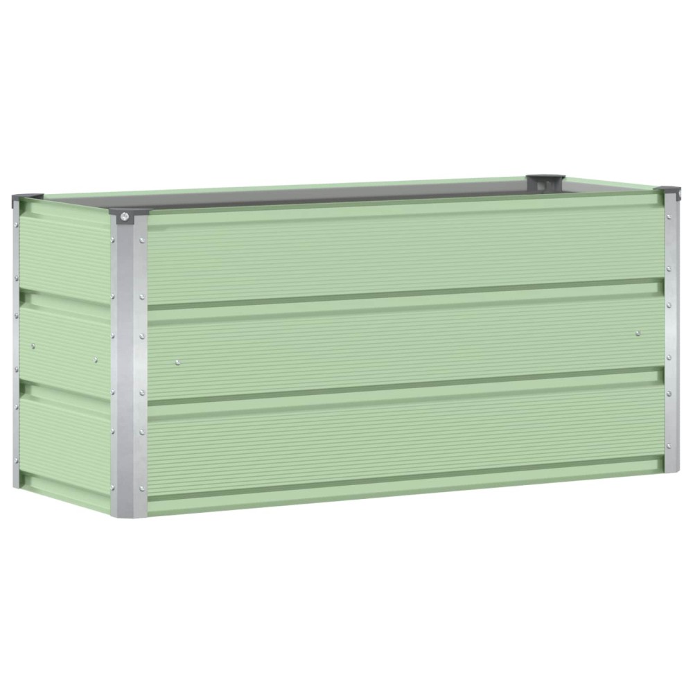 vidaXL Γλάστρα Πράσινο 100 x 40 x 45 cm Ατσάλι