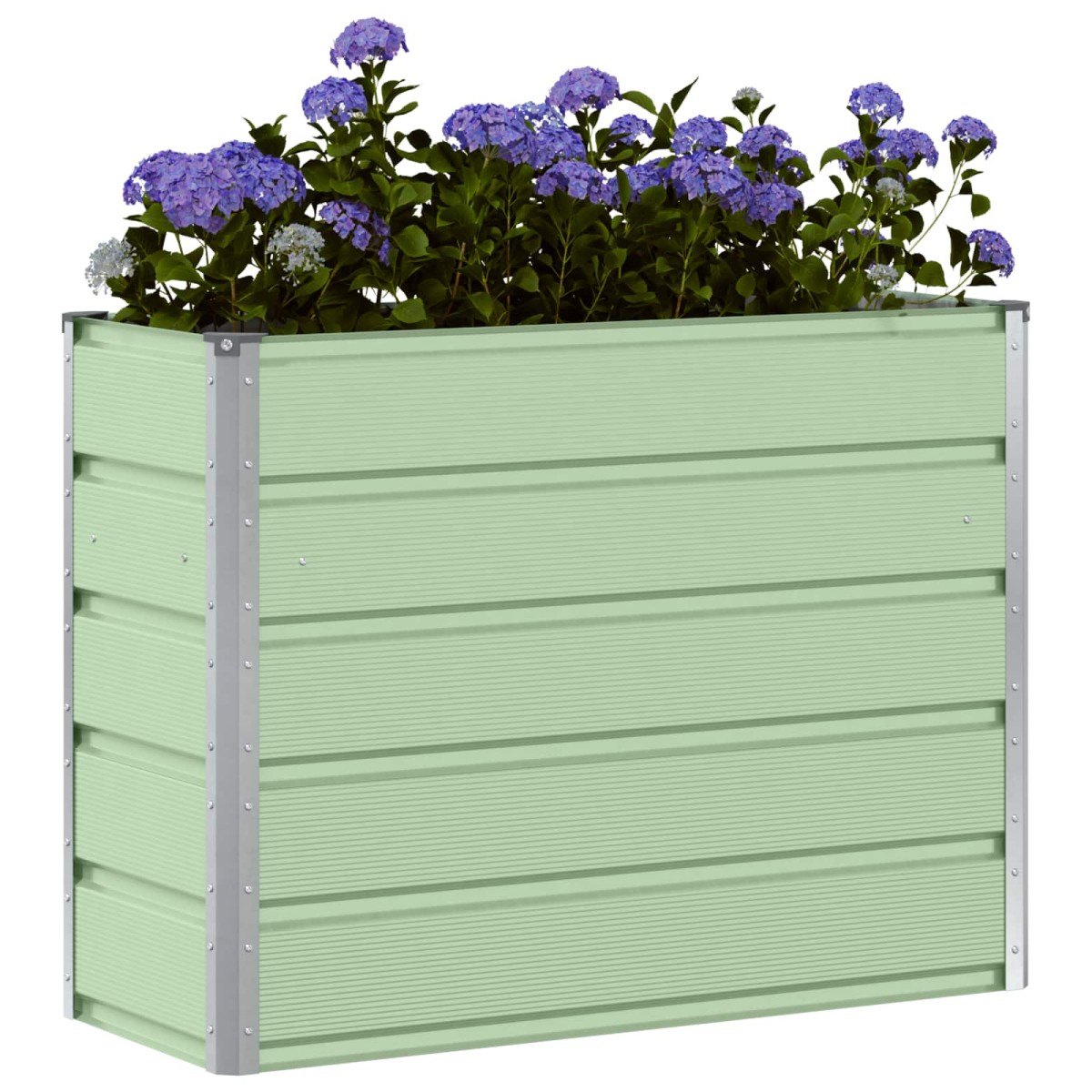 vidaXL Γλάστρα Πράσινο 100 x 40 x 75 cm Ατσάλι